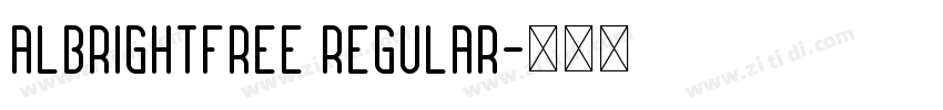 Albrightfree Regular字体转换